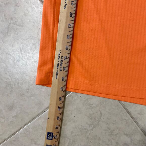 Pebble Beach Men's XL Performance Golf Polo Shirt Orange short sleeve Polyester - Picture 8 of 9